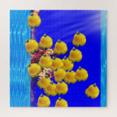Gele vissen Gigzaag Puzzle Legpuzzel (Horizontaal)