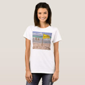 Gele vlag Barbados 2010 T-shirt (Voorkant volledig)