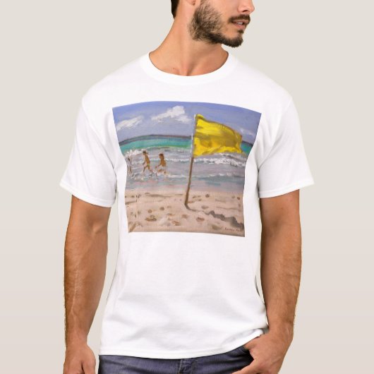 Gele vlag Barbados 2010 T-shirt (Voorkant)