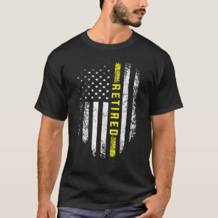 Gele vlag met 911 Dispatcher Thin Yellow Line Flag T-shirt