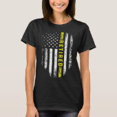 Gele vlag met 911 Dispatcher Thin Yellow Line Flag T-shirt (Voorkant)