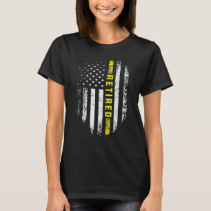Gele vlag met 911 Dispatcher Thin Yellow Line Flag T-shirt
