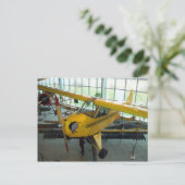 Gele vlakte.  College Park Aviation Museum Briefkaart (Staand voorkant)