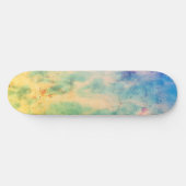 Gele vlammen persoonlijk skateboard (Horizontaal)