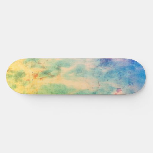 Gele vlammen persoonlijk skateboard (Horizontaal)