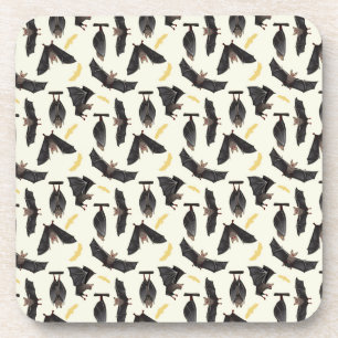 gele vleermuizen bier onderzetter