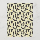 gele vleermuizen briefkaart (Voorkant)