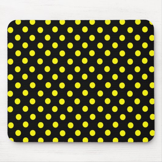 gele vlek polka dot mousepad muismat (Voorkant)