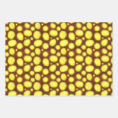 Gele Vlekken op Bruin Inpakpapier Vel (Voorkant 2)