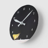 Gele vliegenklok ronde klok (Hoek)