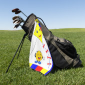 Gele Vlieger Golf Handdoek #1 Vader (Groen)