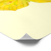 Gele vlinder Gewone citroenvlinder vliegend  Poster (Hoek)