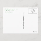 Gele vlinder in het Briefkaart van de zon (Achterkant)