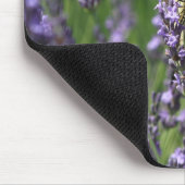 Gele Vlinder in Paarse Lavendel Muismat (Hoek)