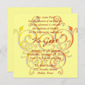 Gele vlinder kaart (Voorkant / Achterkant)