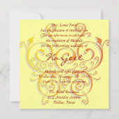 Gele vlinder kaart (Voorkant)