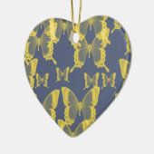 gele vlinder keramisch ornament (Links)