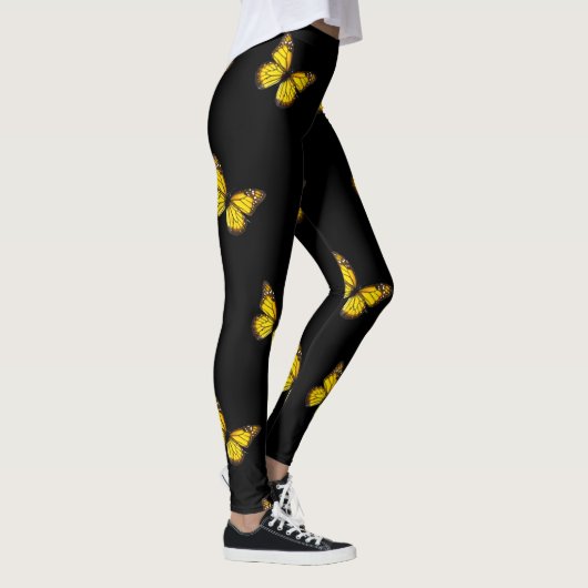 Gele vlinder leggings (Rechts)