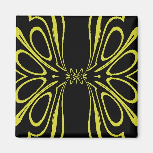 Gele Vlinder Magneet (Voorkant)