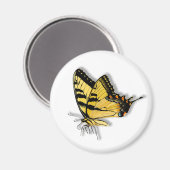 Gele vlinder magneet (Voorkant / Achterkant)