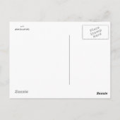 Gele vlinder op gele bloem briefkaart (Achterkant)