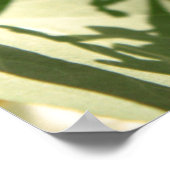 Gele vlinder op lila afdruk poster (Hoek)