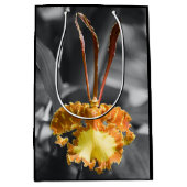 Gele vlinder orchidee bloem medium cadeauzakje (Voorkant)