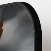 Gele vlinder orchidee bloem pickleball paddle (Links Detail)