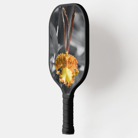 Gele vlinder orchidee bloem pickleball paddle (Links)