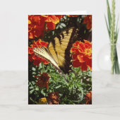 "gele vlinder" paasbloem Kaart (Voorkant)