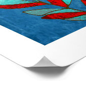 Gele Vlinder Poster (Hoek)