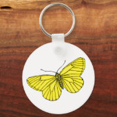 Gele vlinder sleutelhanger (Voorkant)
