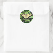 Gele vlinder ~ sticker (Tas)