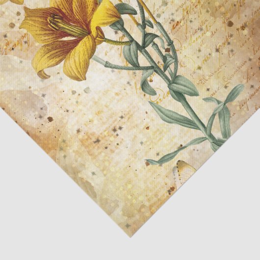 gele vlinder tissuepapier (Detail)