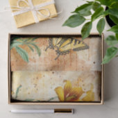  gele vlinder tissuepapier (Geschenk)