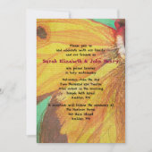  GELE VLINDER Trouwuitnodiging Kaart (Voorkant)