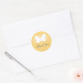 Gele vlinderbloemigen Dank u Stickers (Envelop)