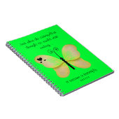 Gele vlinderlaptop notitieboek (Rechterzijde)