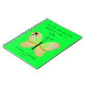 Gele vlinderlaptop notitieboek (Linkerzijde)