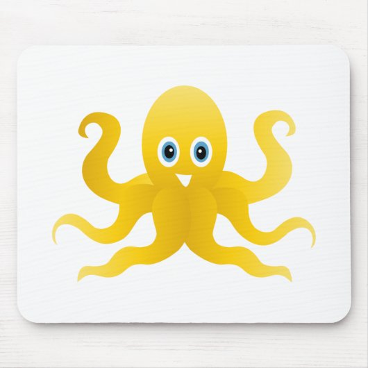 Gele vlinderoctopi muismat (Voorkant)