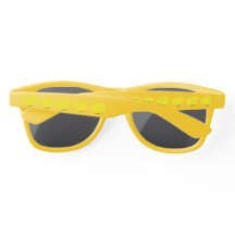 Gele Vlinders Plastic Zonnebril