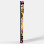 Gele Vlinders, Roze Bloemen Gepersonaliseerde Naam Case-Mate iPhone Case (Achterkant / Rechts)