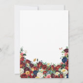 Gele vlindertuin Elegante bloemenquinceanera Kaart (Achterkant)