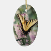 Gele vlinderversiering keramisch ornament (Rechts)