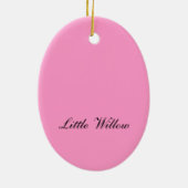 Gele vlinderversiering keramisch ornament (Achterkant)