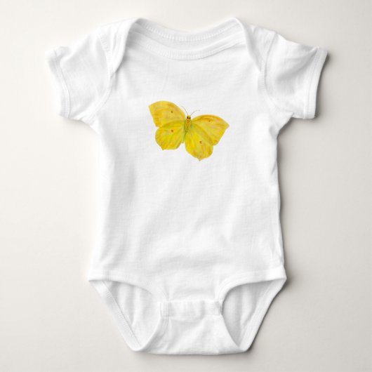 Gele vlindervliegende brimstone romper (Voorkant)