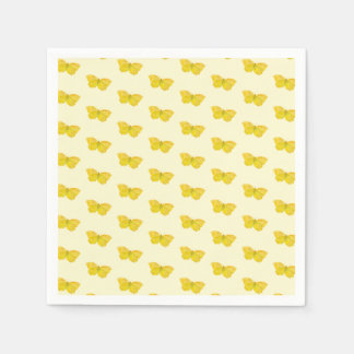 Gele vlindervliegende brimstone servet