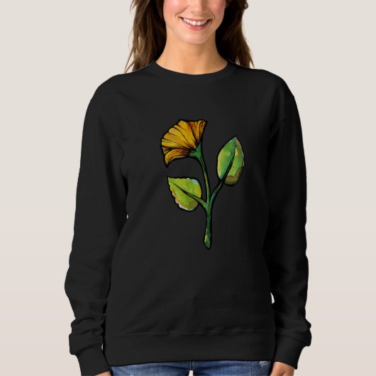 Gele Vloeibare Springtime Gardeners Artwork Trui (Voorkant)