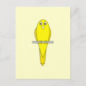 Gele vogel. Canarische. Briefkaart (Voorkant)