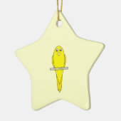 Gele vogel. Canarische. Keramisch Ornament (Links)